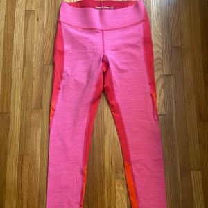 Outdoor Voices Core 7/8 pink & red legging
